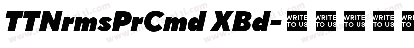 TTNrmsPrCmd XBd字体转换